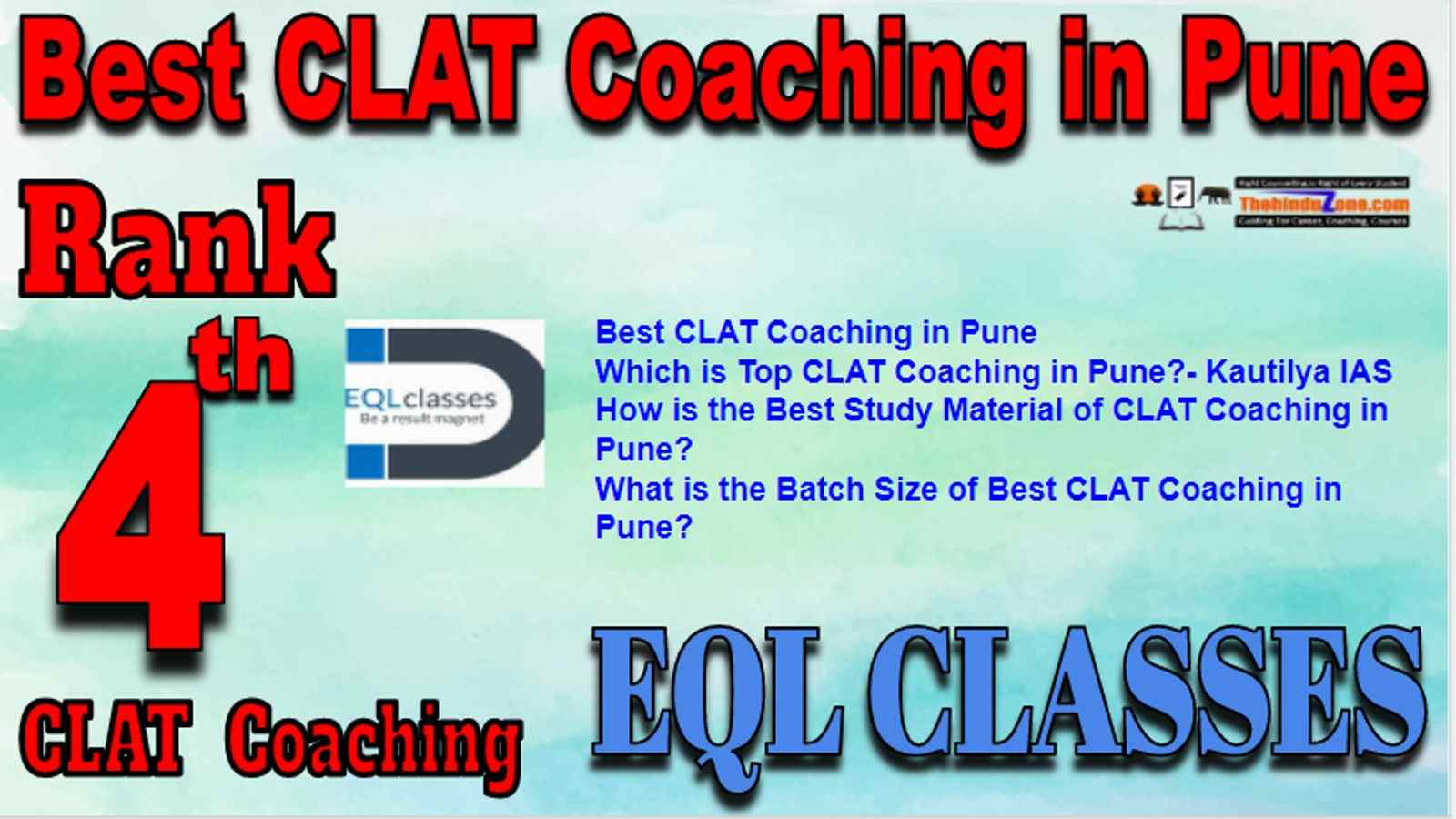 Rank 4 Best CLAT Coaching in Pune