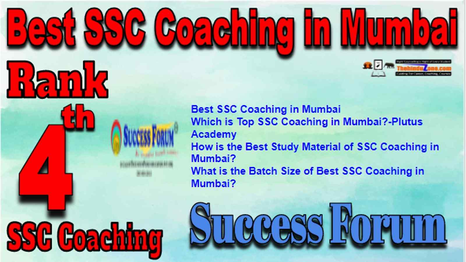 Rank 4 Best SSC Coaching in Mumbai