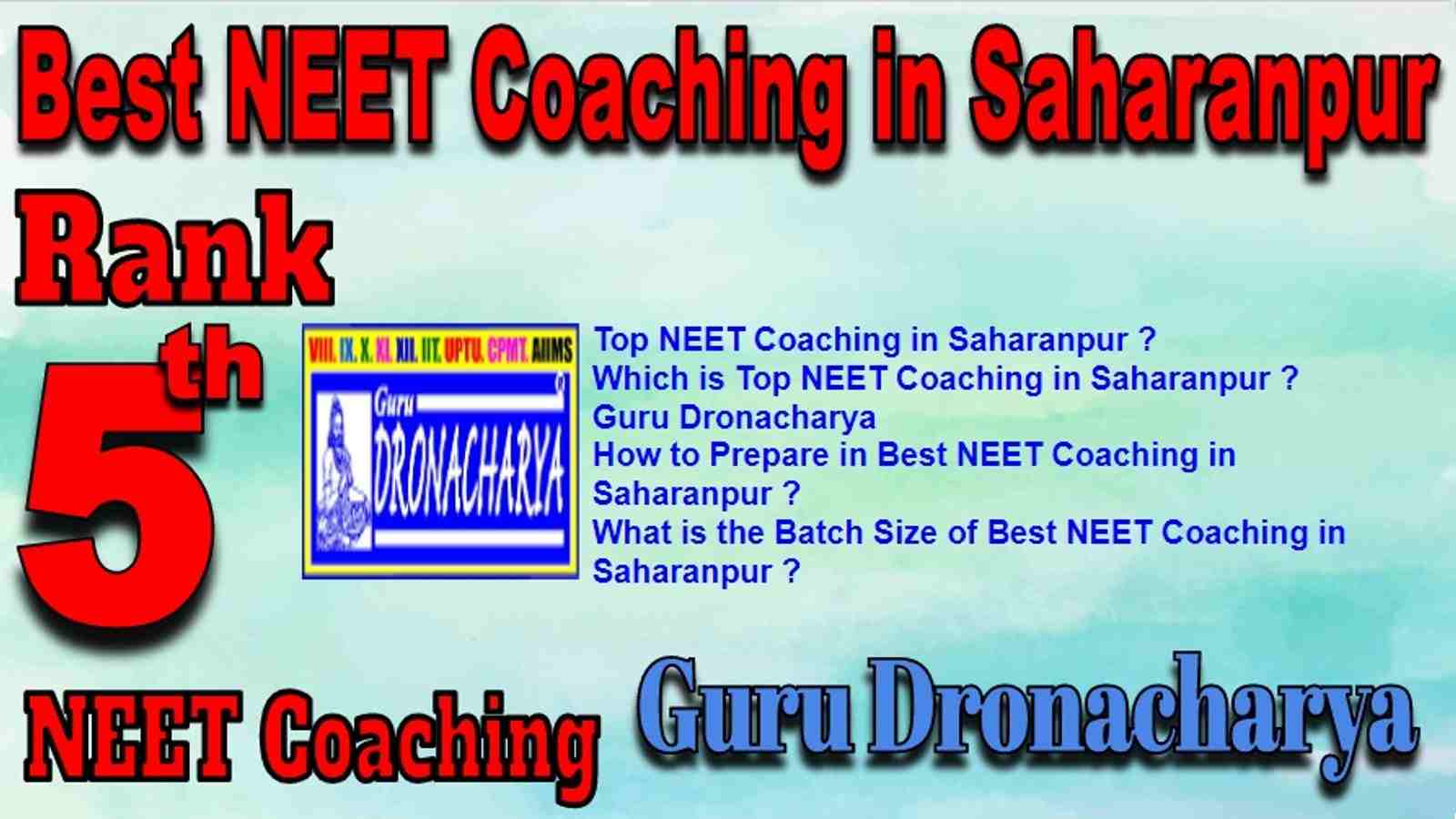 Best NEET Coaching in Saharanpur