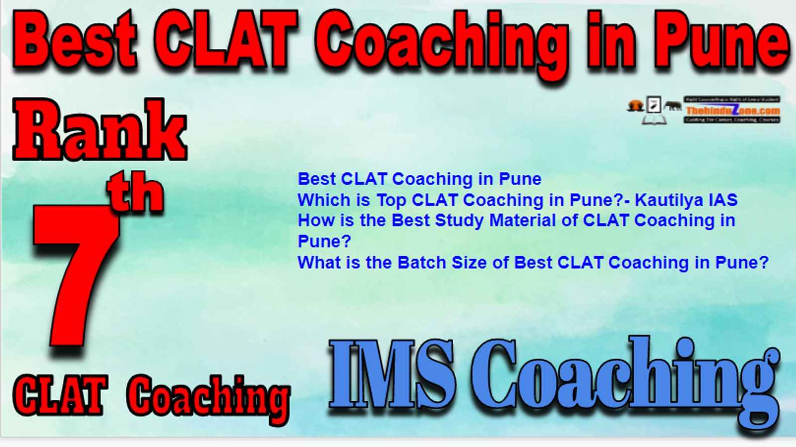 Rank 7 Best CLAT Coaching in Pune