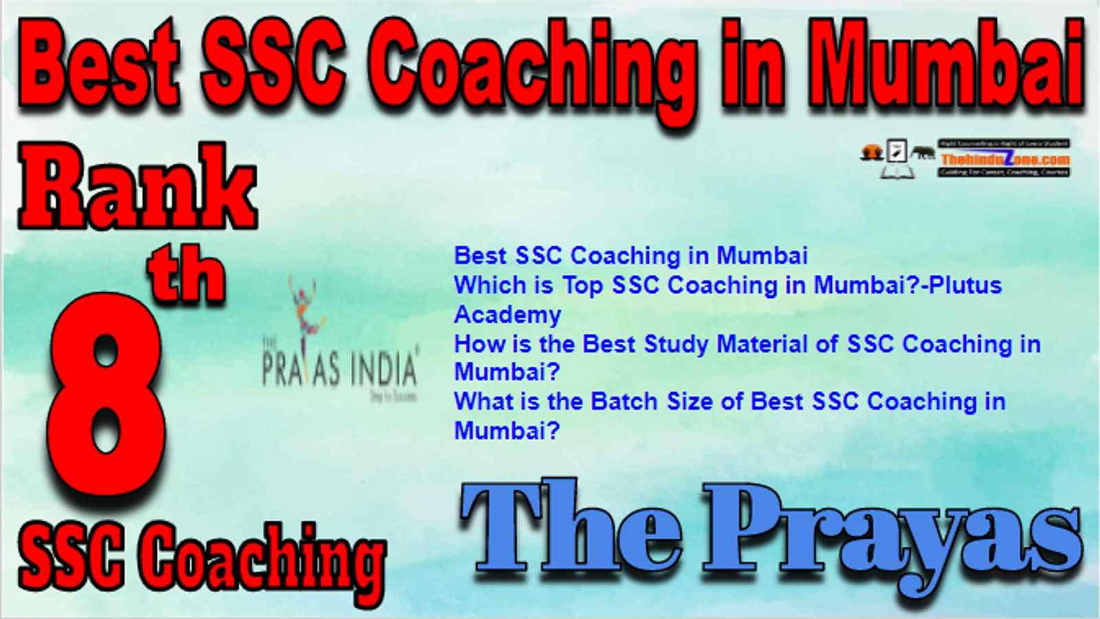 Rank 8 Best SSC Coaching in Mumbai
