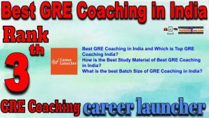 3rd Top GRE Coaching in India
