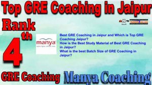 4th Best GRE Coaching in Jaipur