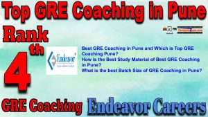 4th Best GRE Coaching in Pune