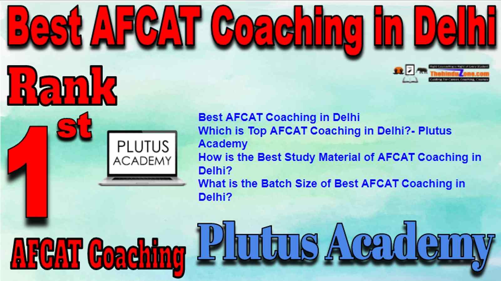 Rank 1 Best AFCAT Coaching in Delhi