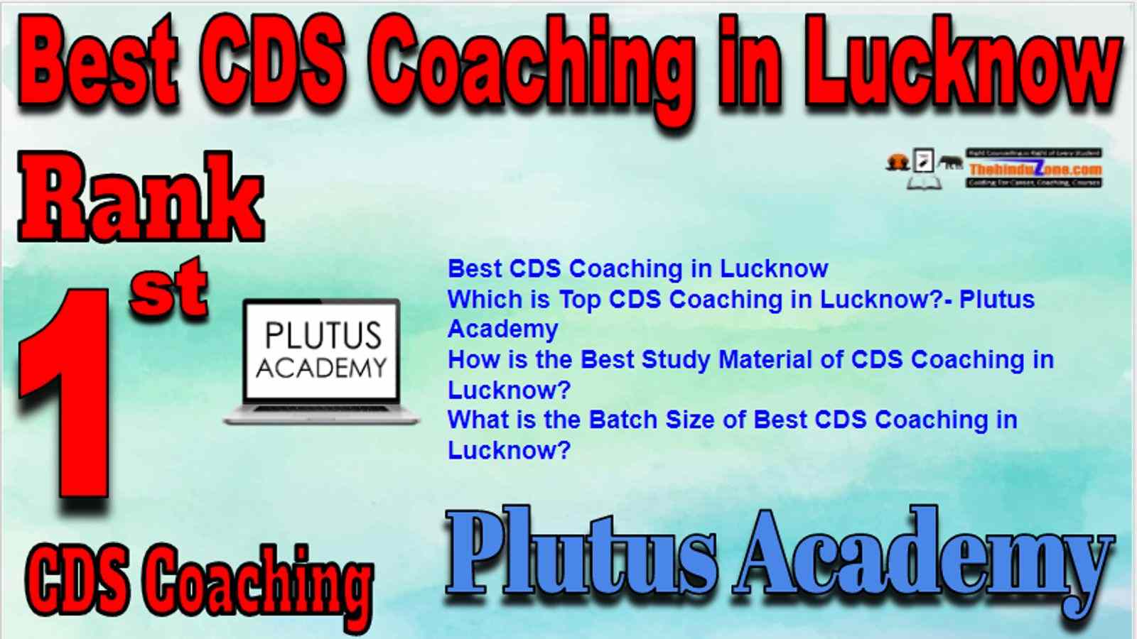 Rank 1 Best CDS Coaching in Lucknow