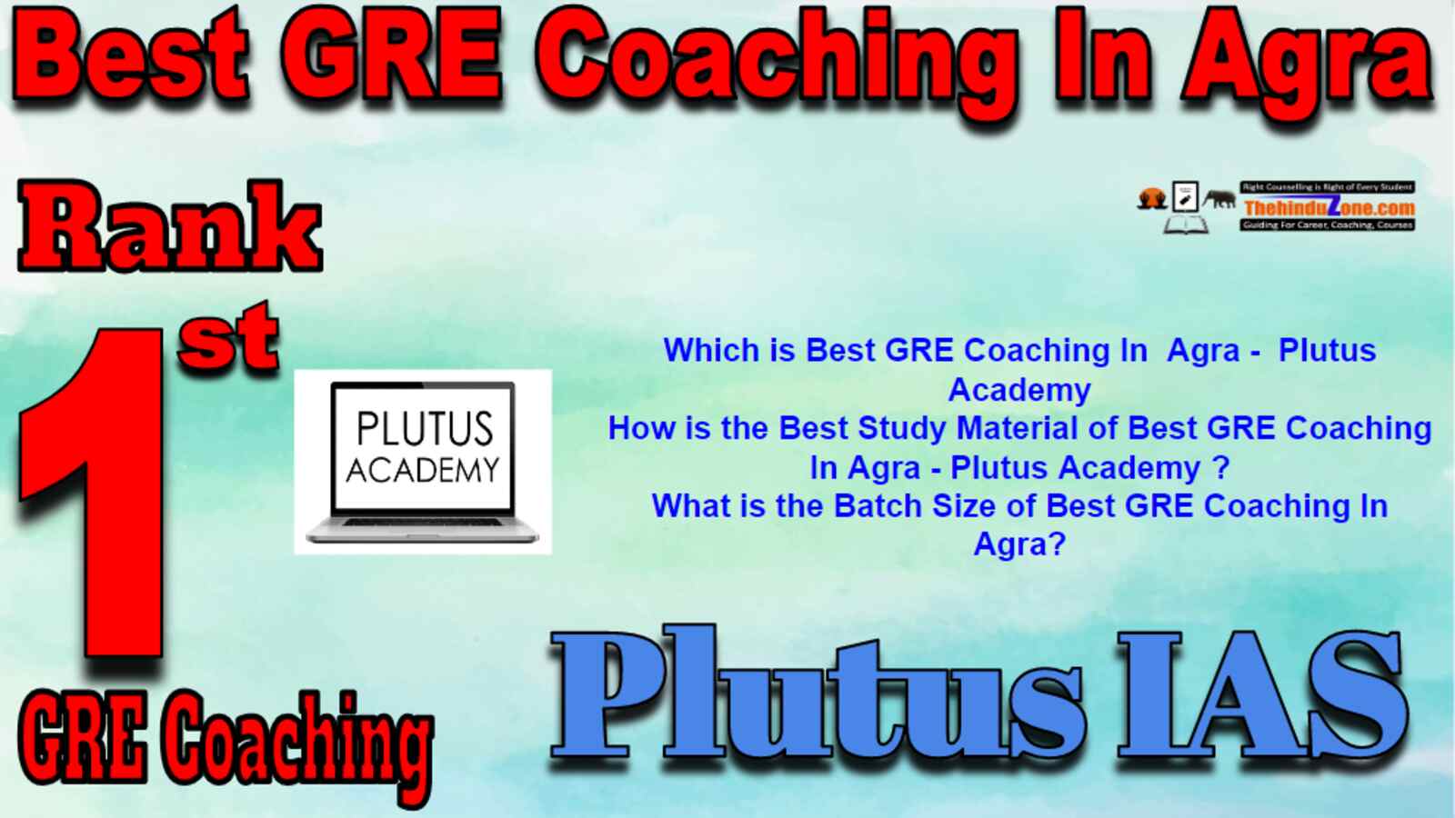 Rank 1 Best GRE Coaching In Agra