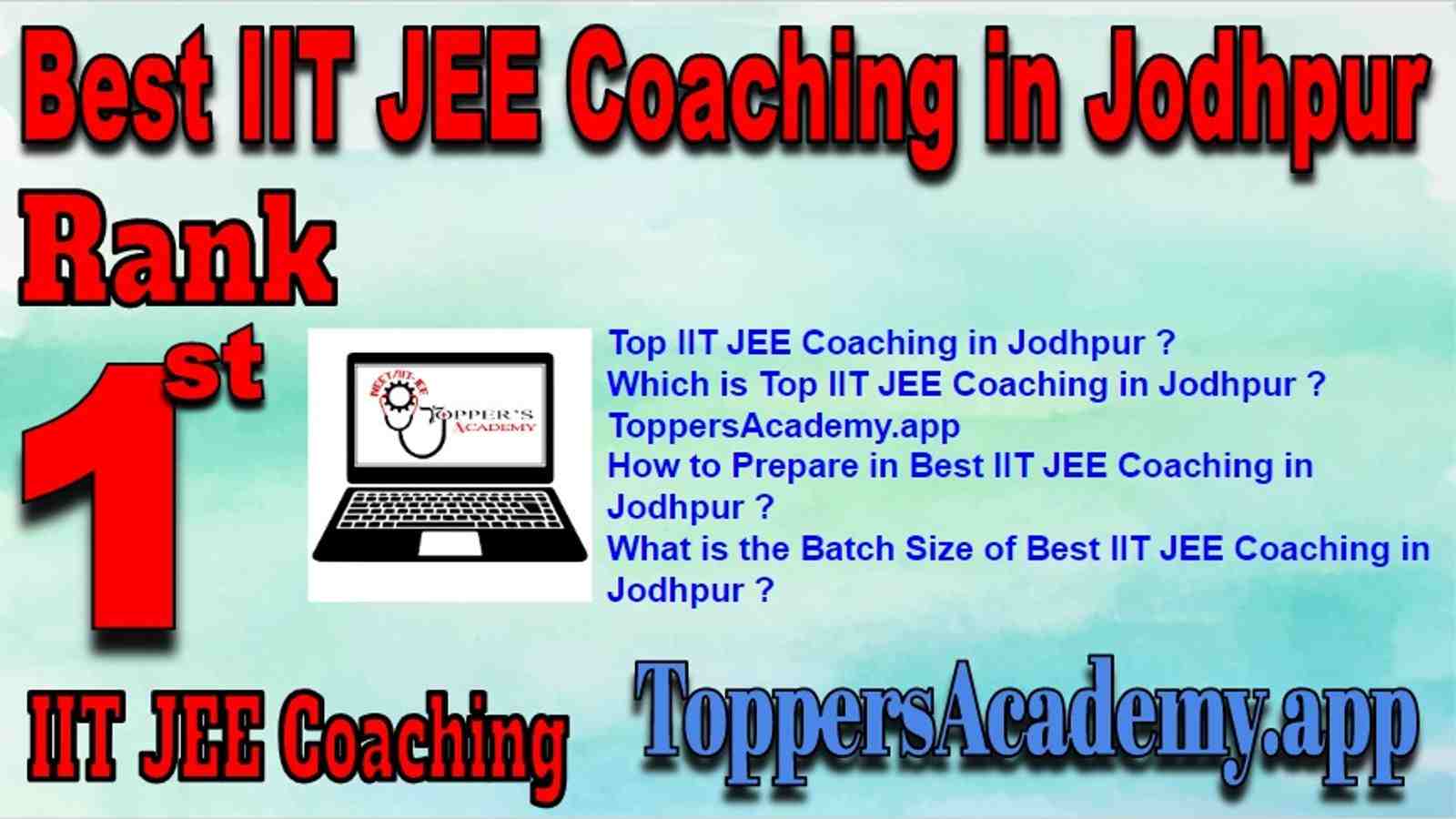 Best IIT JEE Coaching in Jodhpur