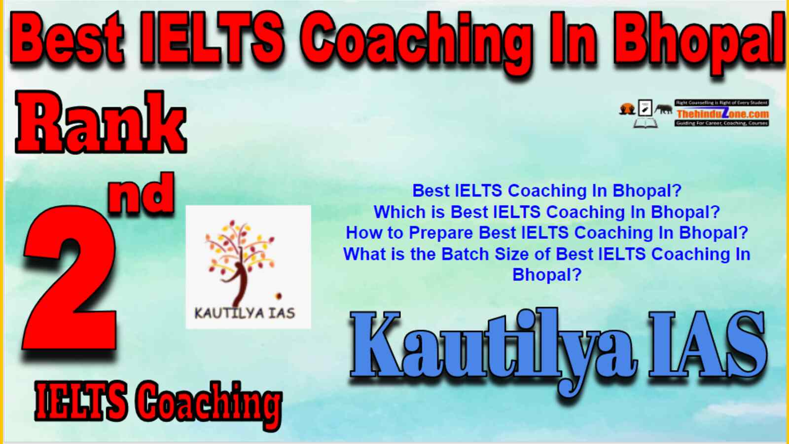 Rank 2 Best IELTS Coaching In Bhopal