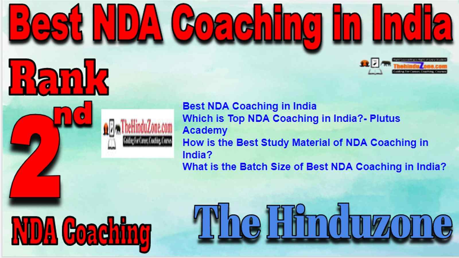 Rank 2 Best NDA Coaching in India