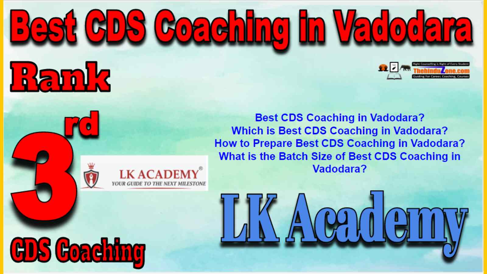 Rank 3 Best CDS Coaching in Vadodara