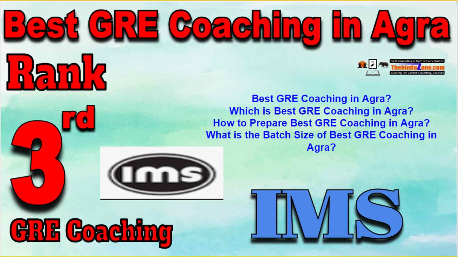 Rank 3 Best GRE Coaching In Agra