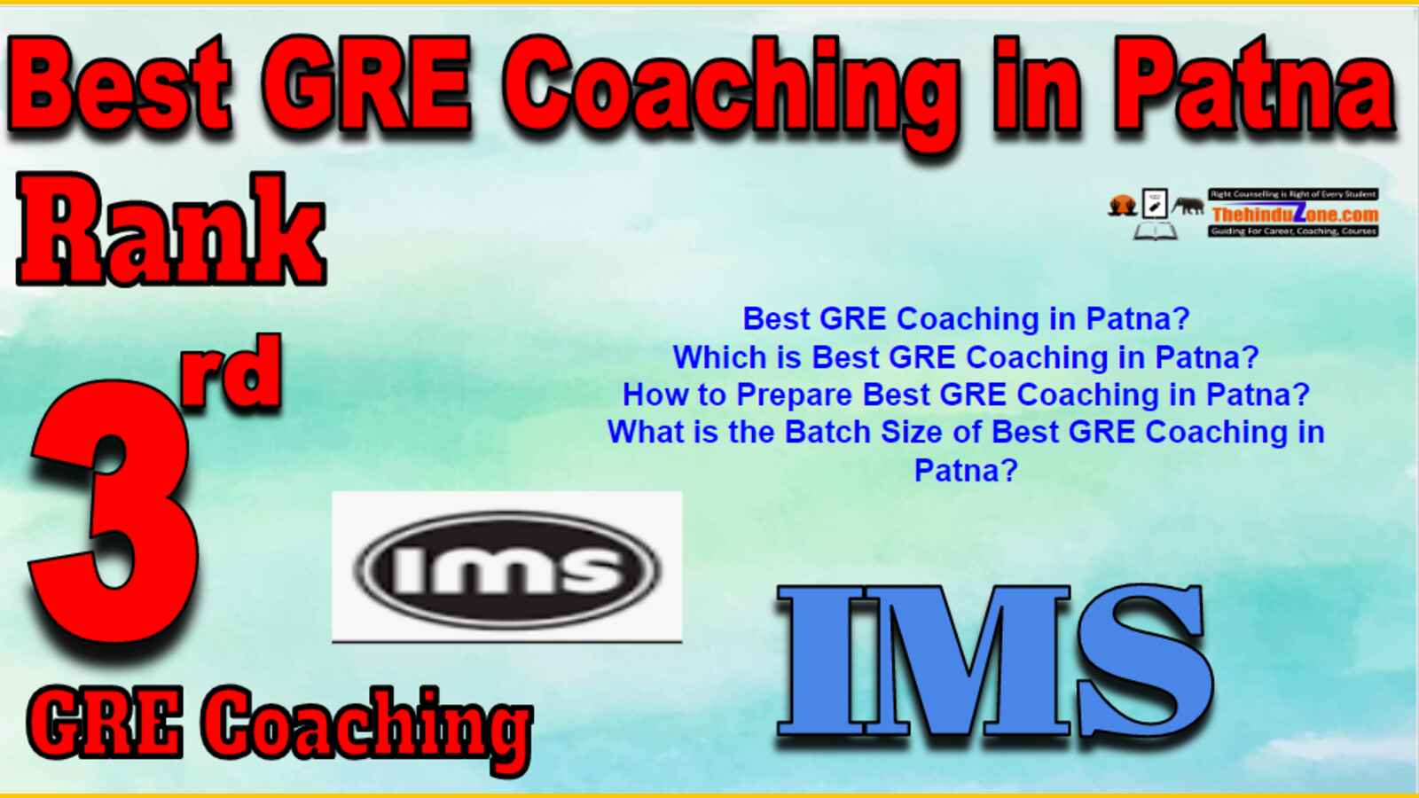 Rank 3 Best GRE Coaching In Patna
