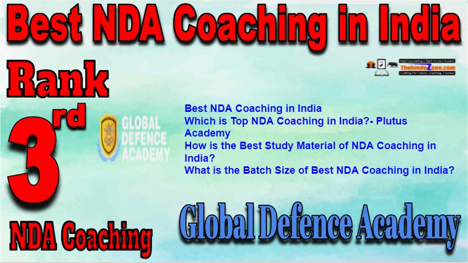 Rank 3 Best NDA Coaching in India