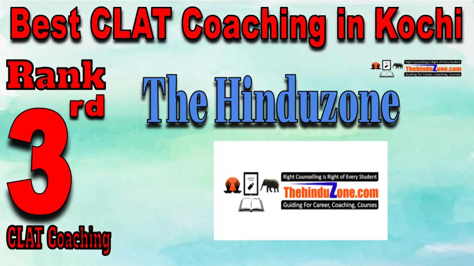 Rank 3. The Hinduzone CLAT Coaching in Kochi