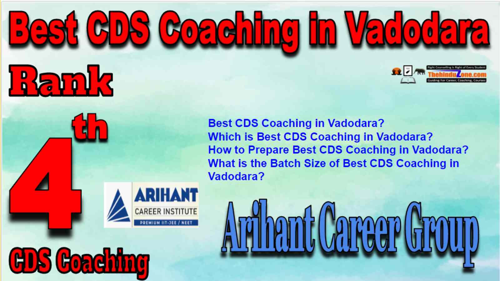 Rank 4 Best CDS Coaching in Vadodara