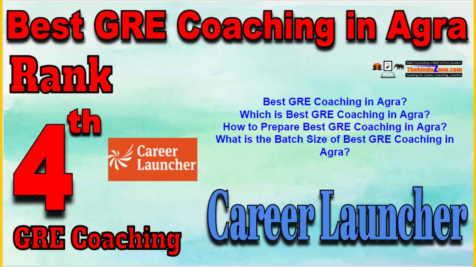 Rank 4 Best GRE Coaching In Agra