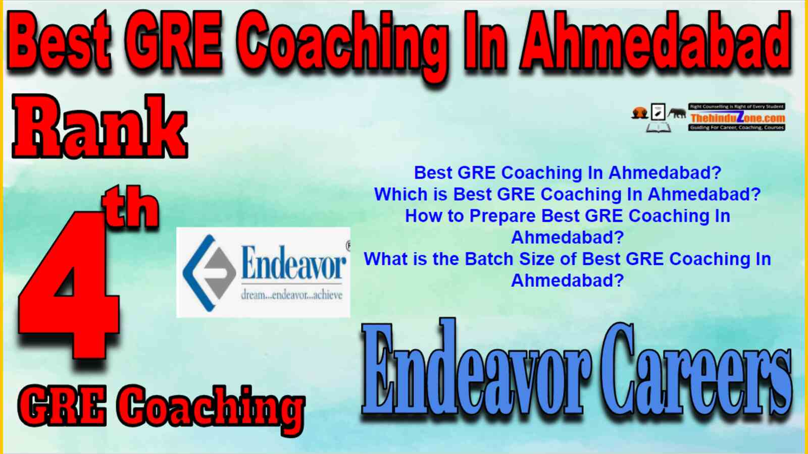 Rank 4 Best GRE Coaching In Ahmedabad