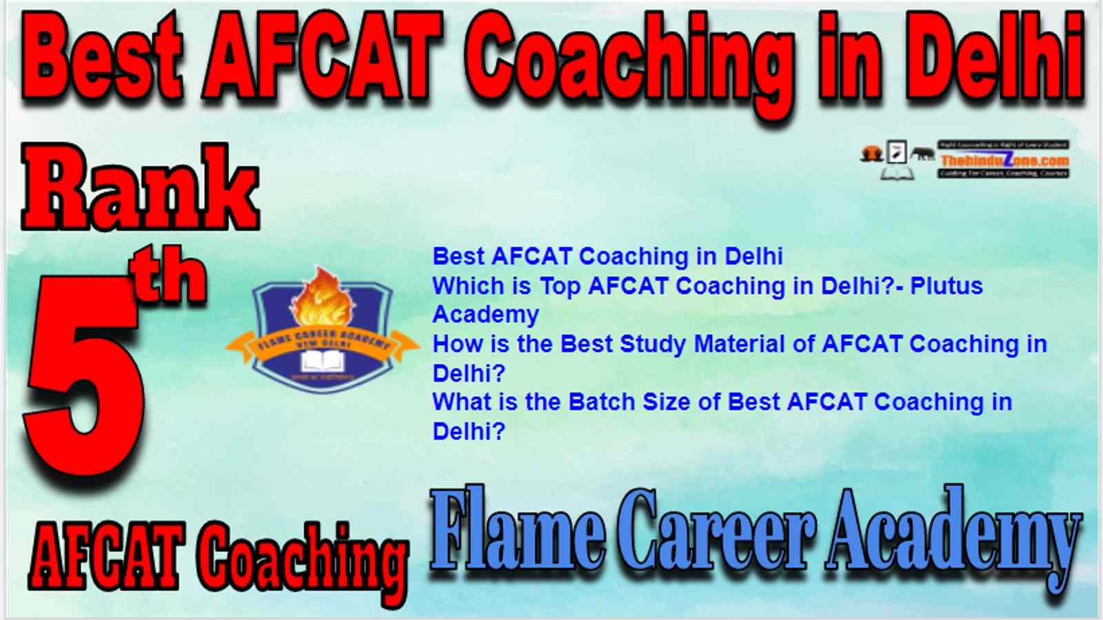 Rank 5 Best AFCAT Coaching in Delhi