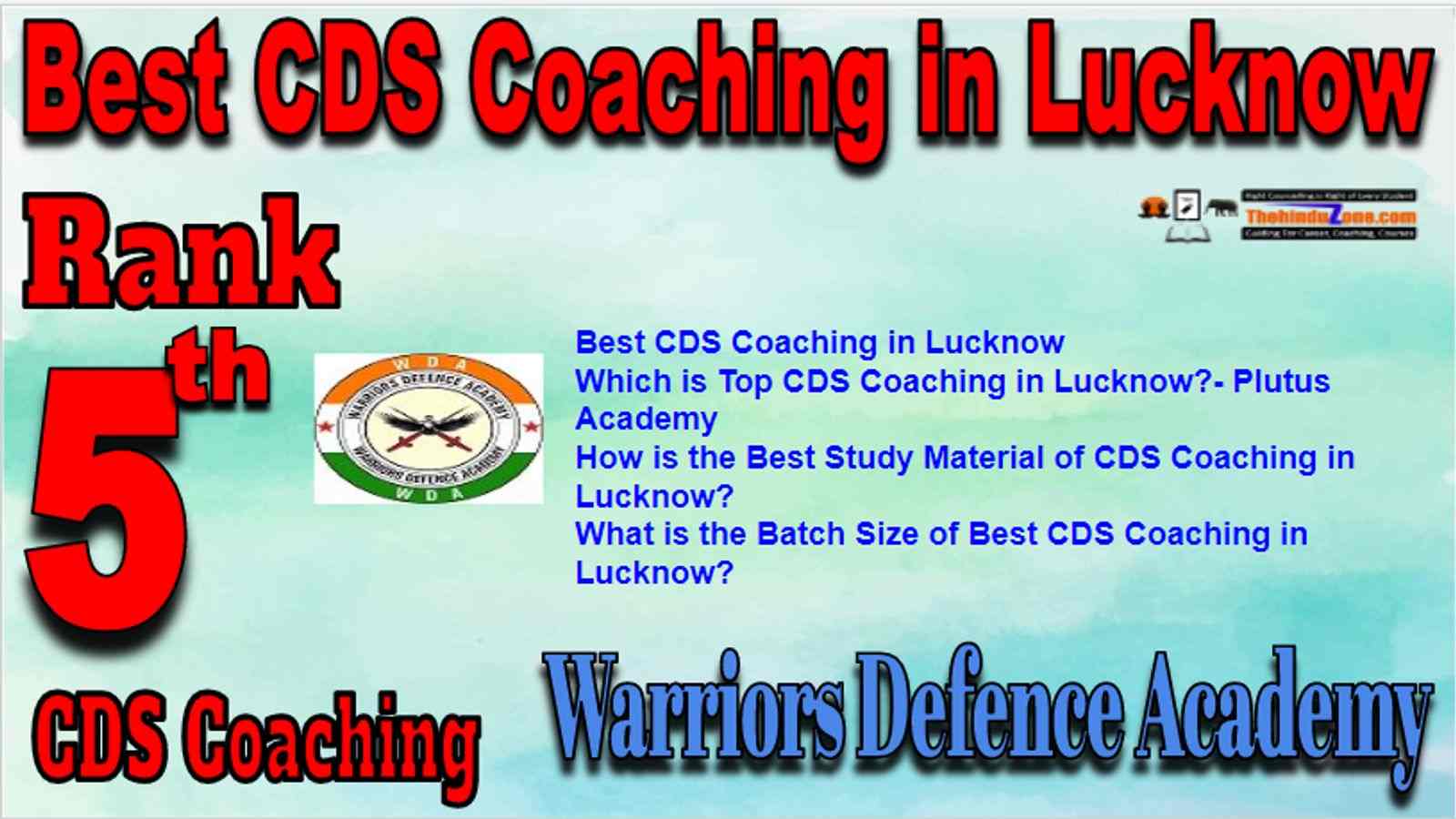 Rank 5 Best CDS Coaching in Lucknow