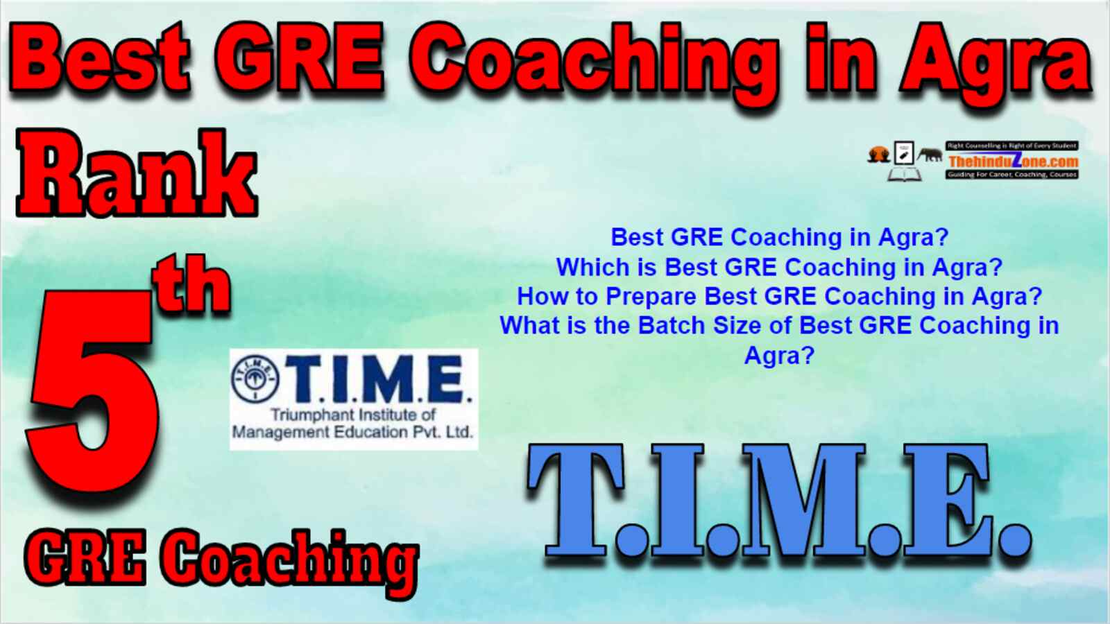 Rank 5 Best GRE Coaching In Agra