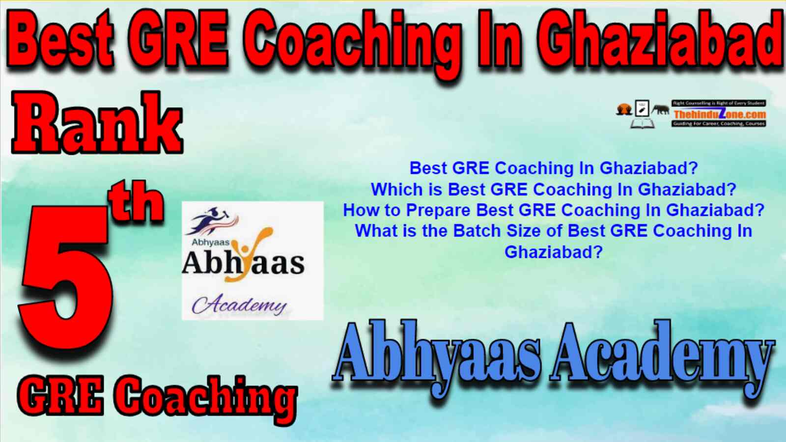 Rank 5 Best GRE Coaching In Ghaziabad