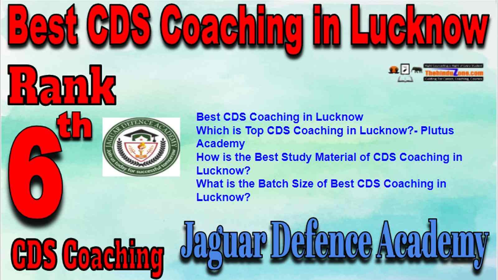 Rank 6 Best CDS Coaching in Lucknow