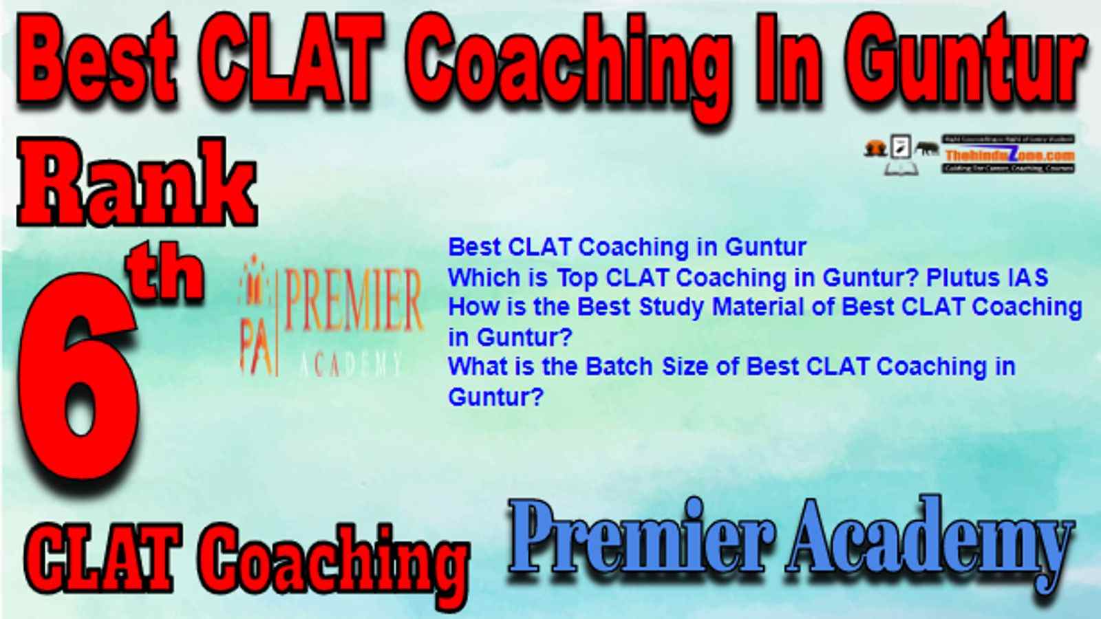 Rank 6 Best CLAT Coaching in Guntur