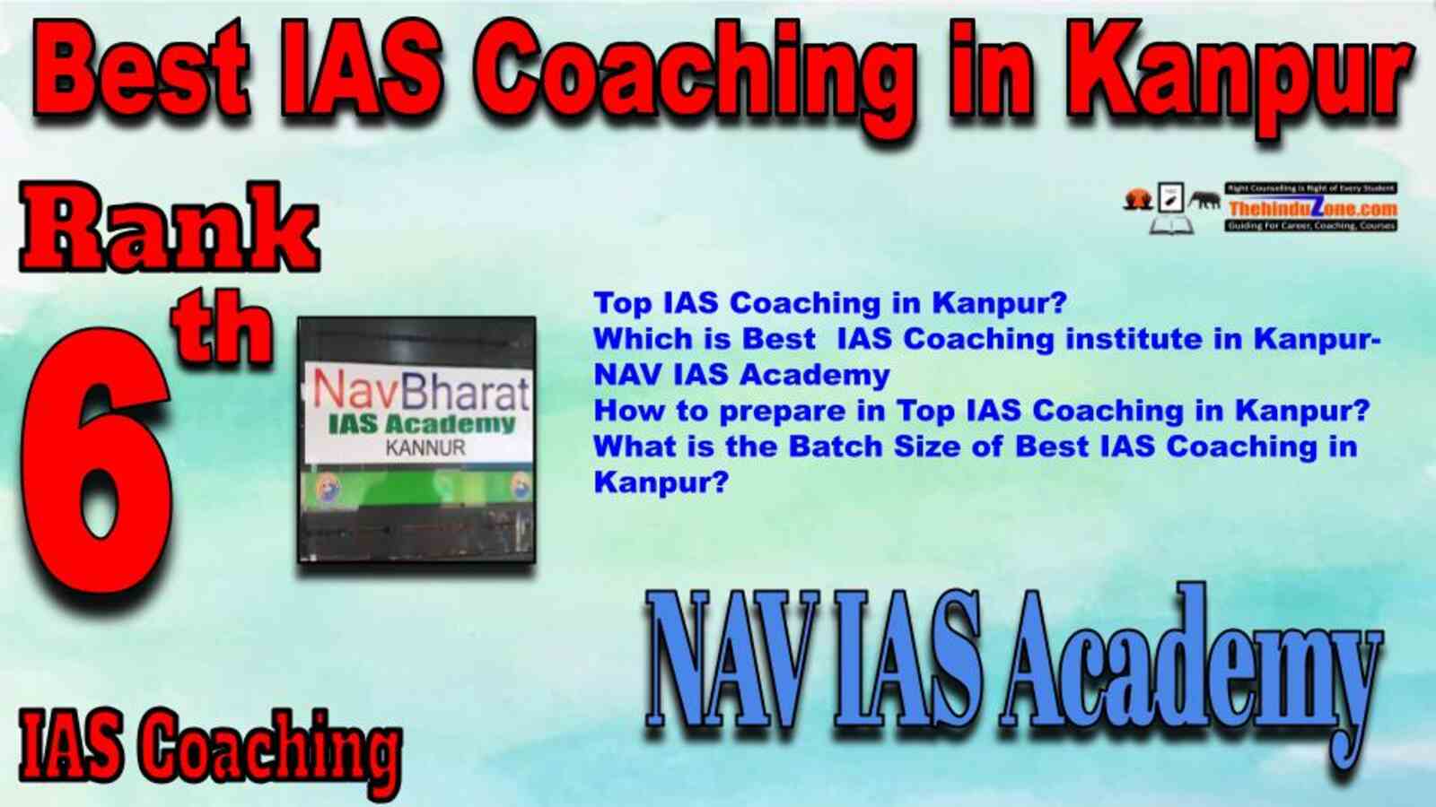 Rank 6 Best IAS Coaching in Kanpur. Top IAS Coaching in Kanpur. Best IAS Coaching in Kanpur.