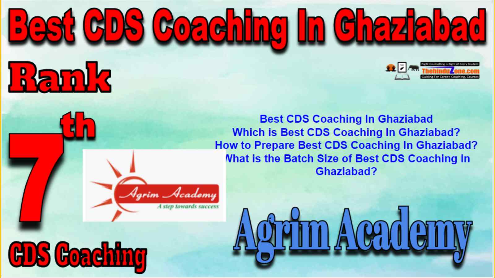 Rank 7 Best CDS Coaching In Ghaziabad