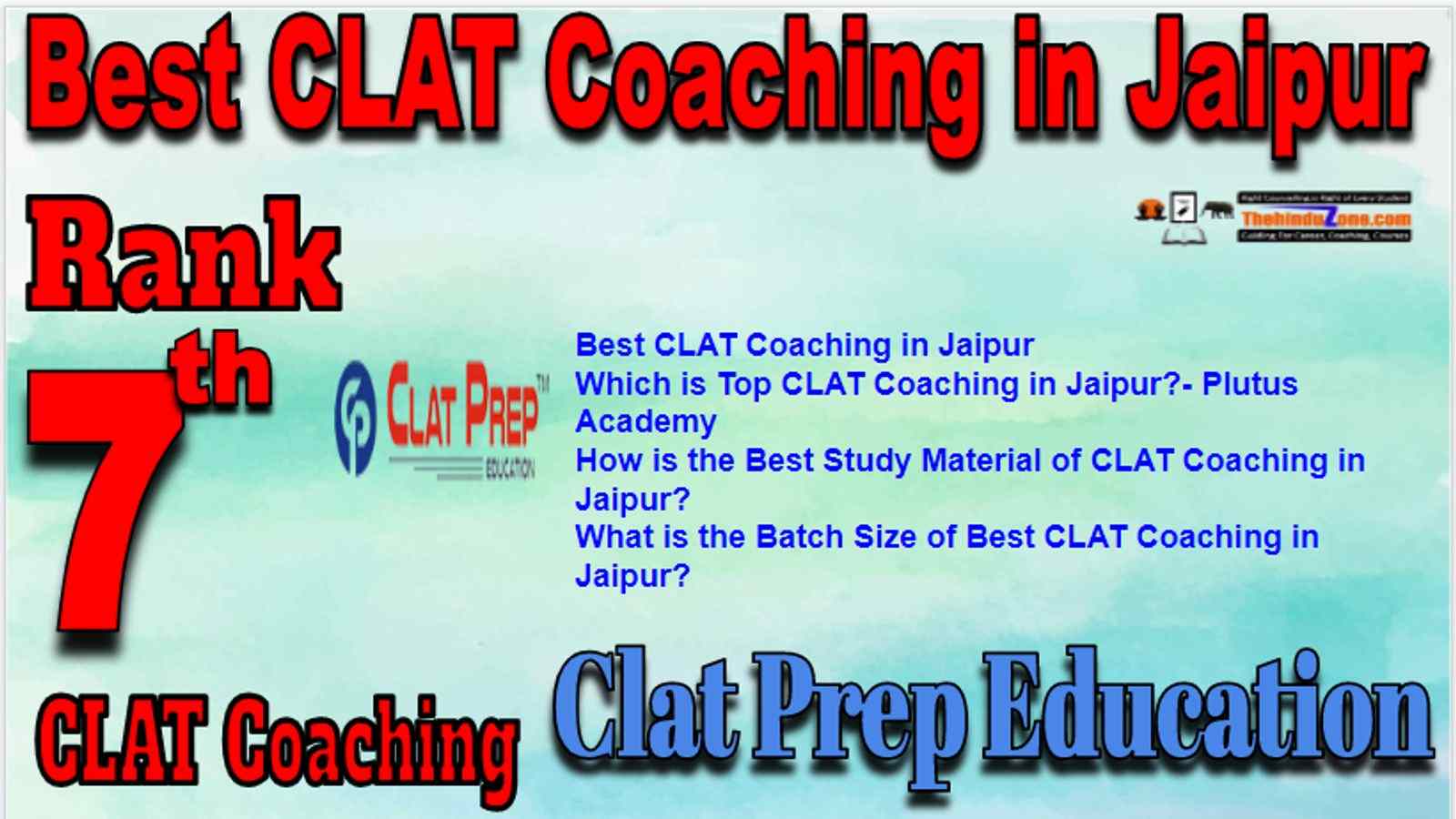 Rank 7 Best CLAT Coaching in Jaipur