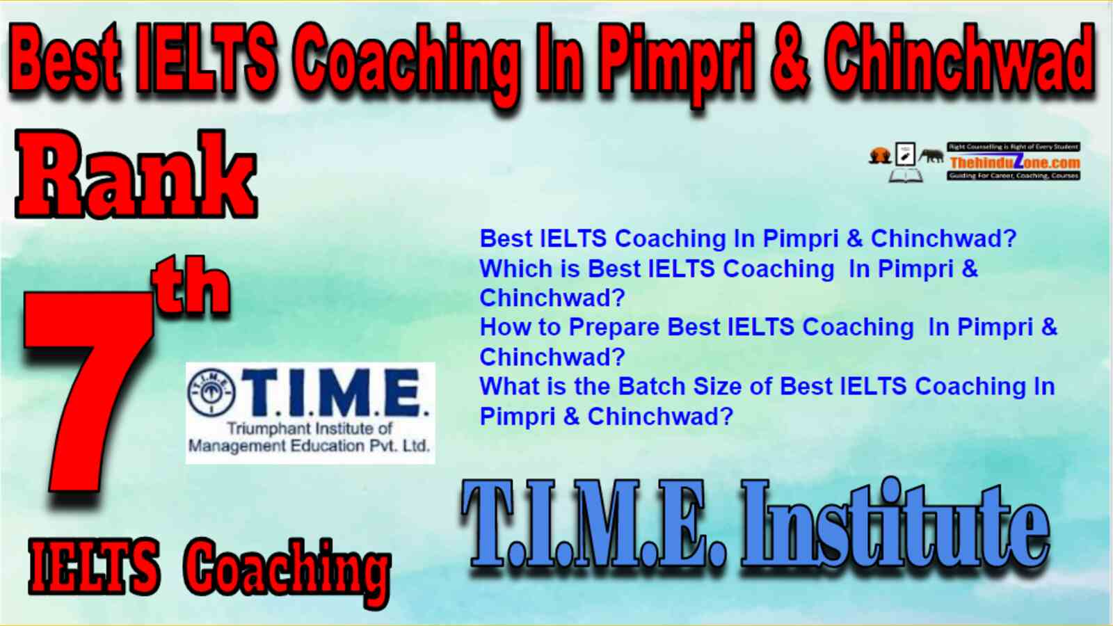 Rank 7 Best IELTS Coaching in Pimpri & Chinchwad