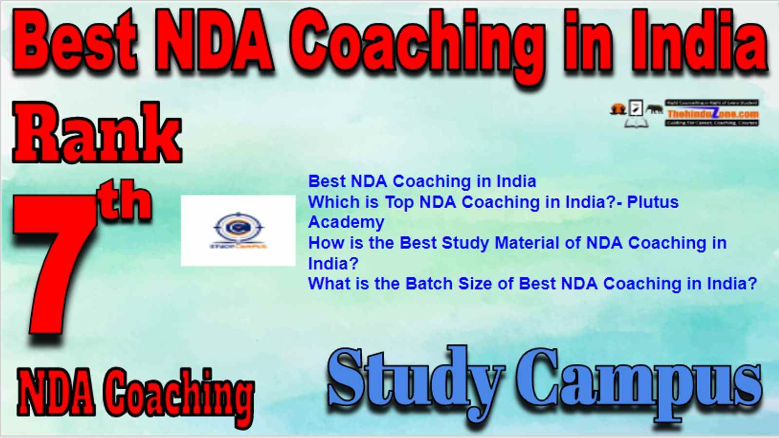 Rank 7 Best NDA Coaching in India