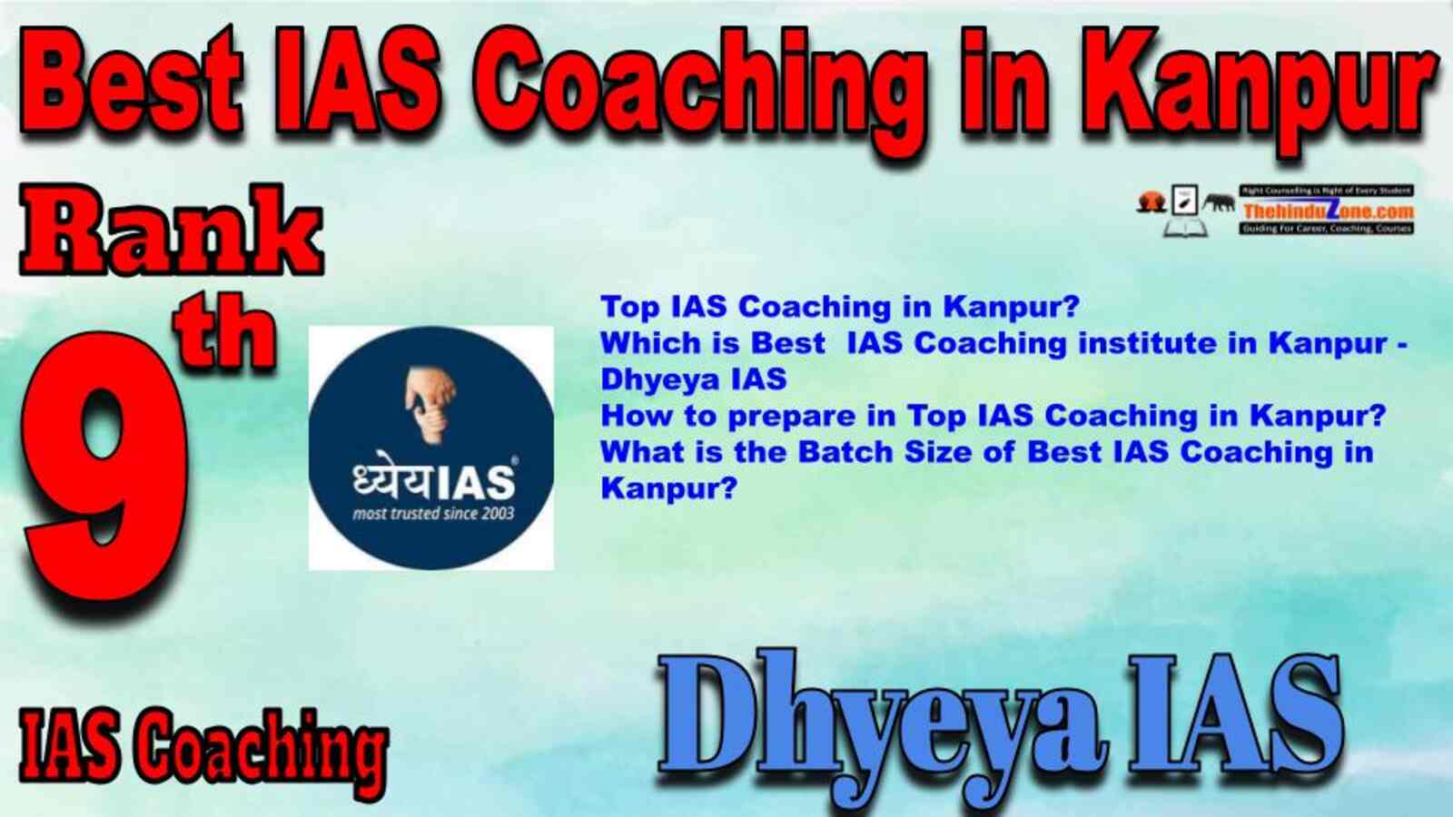 Rank 9 Best IAS Coaching in Kanpur. Top IAS Coaching in Kanpur. Best IAS Coaching in Kanpur.