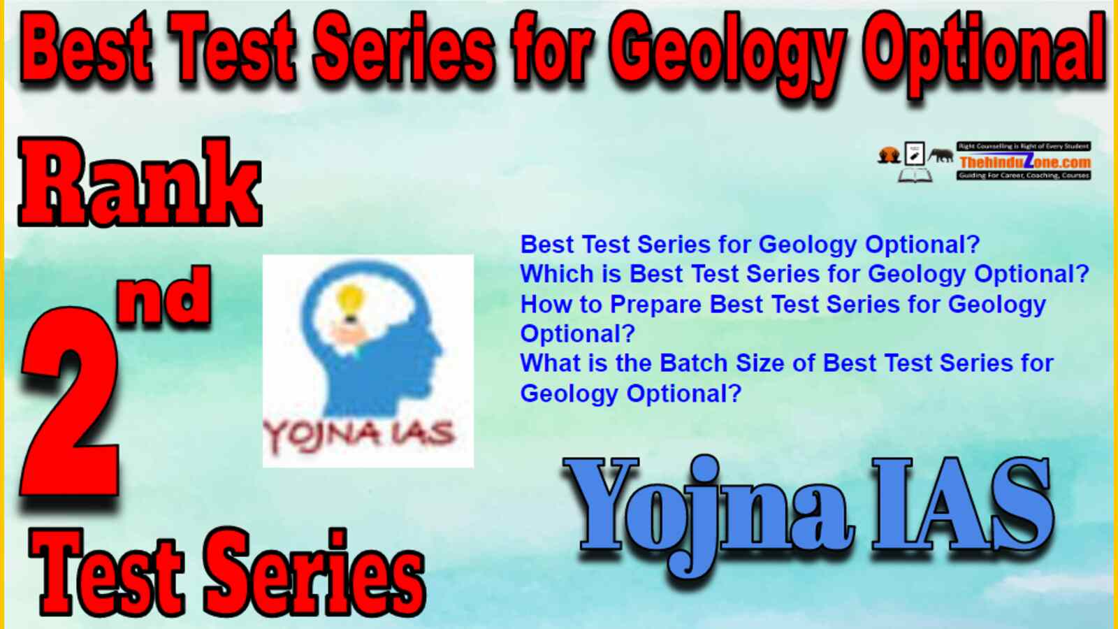 Rank 2 Best Test Series for Geology Optional