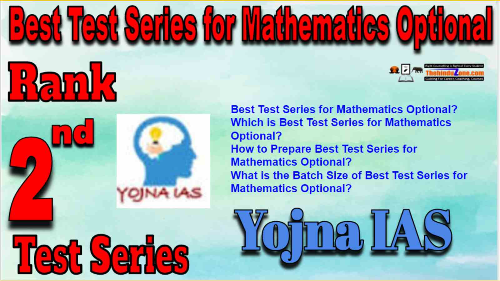 Rank 2 Best Test Series for Mathematics Optional