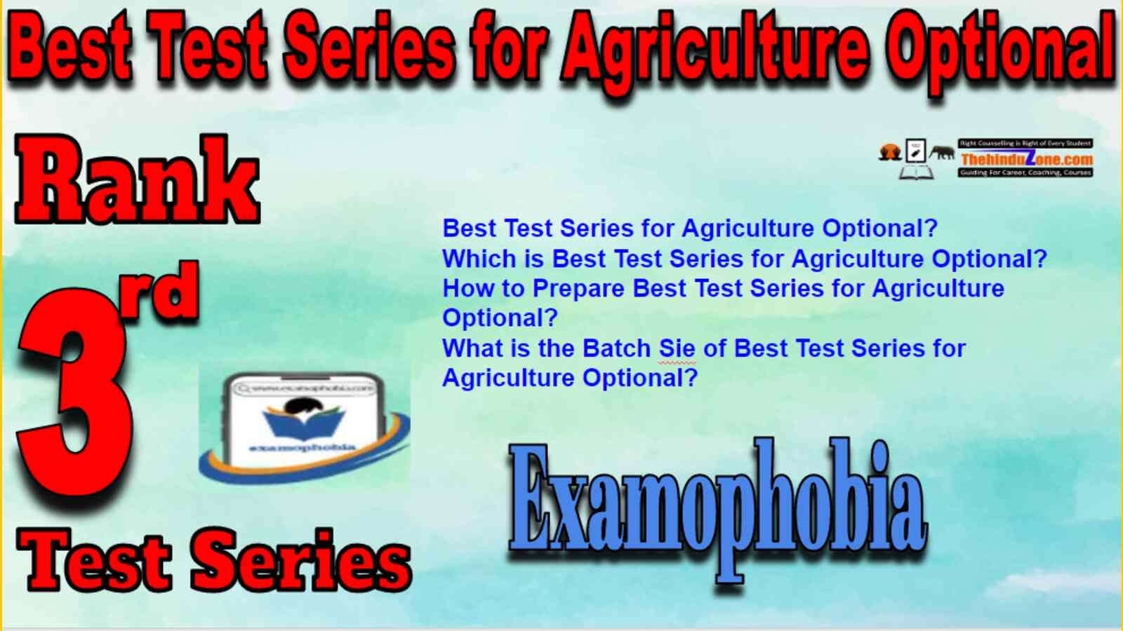 Rank 3 Best Test Series for Agriculture Optional