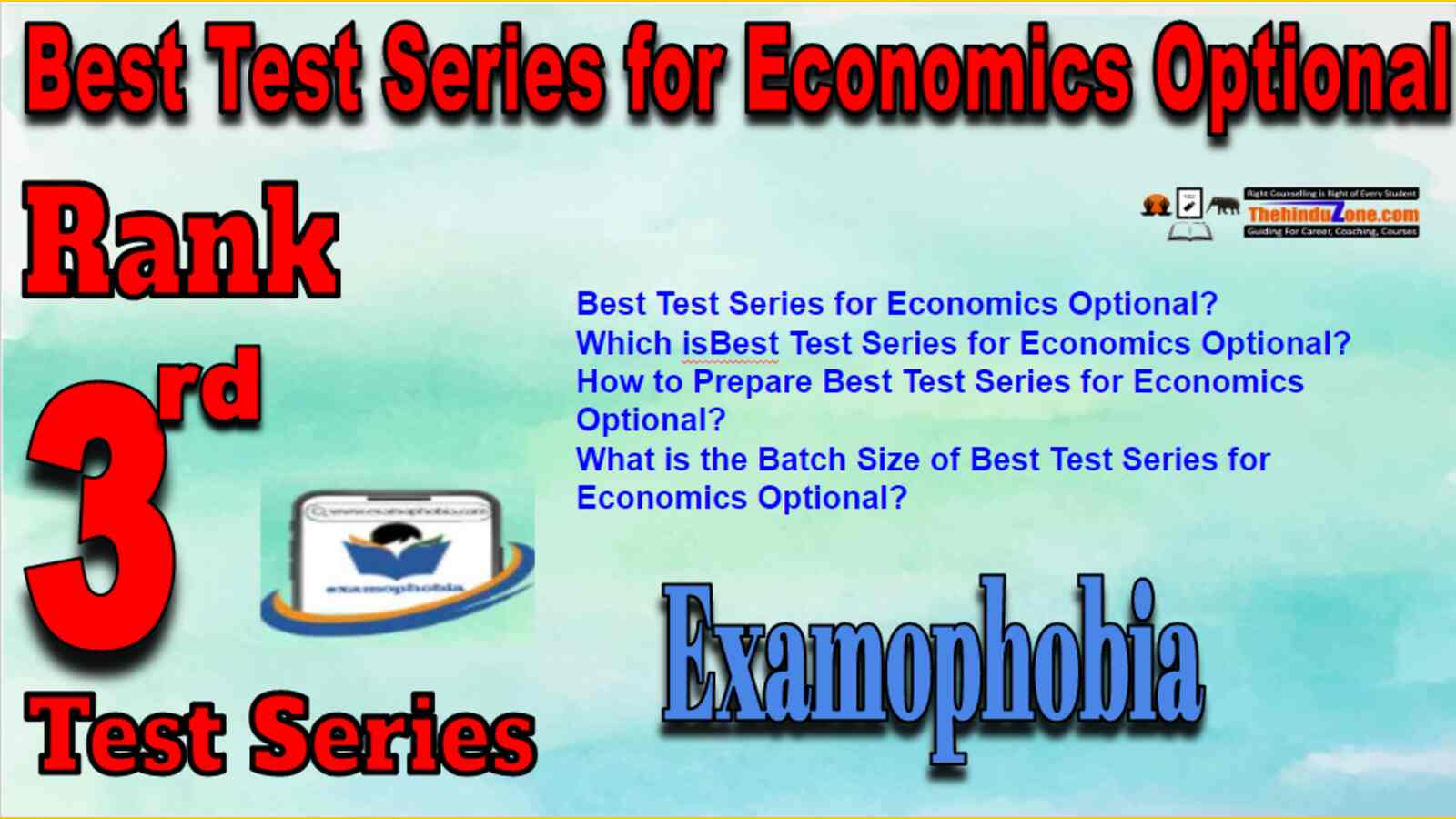 Rank 3 Best Test Series for Economics Optional