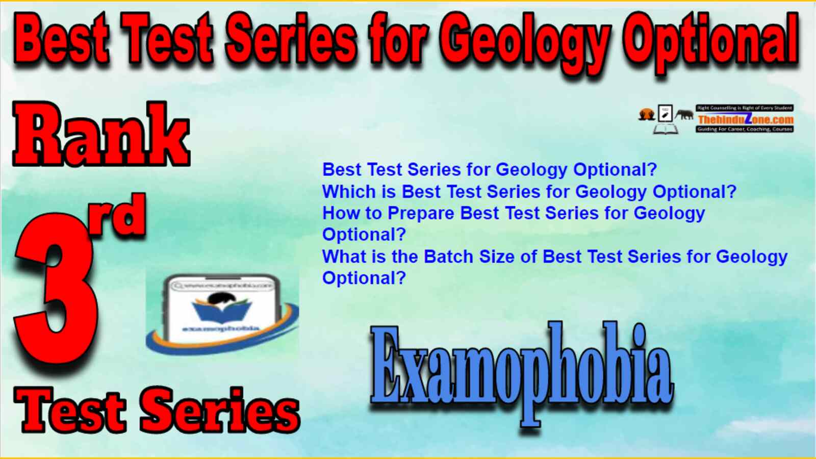 Rank 3 Best Test Series for Geology Optional