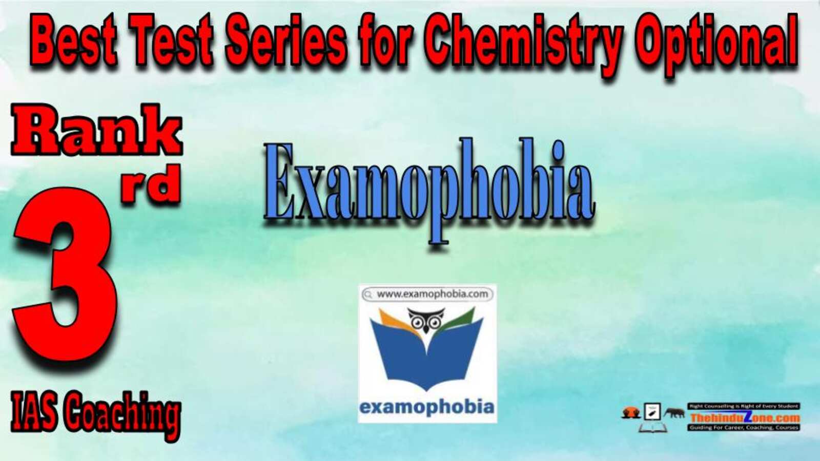Rank 3. Examophobia Best Test Series for Chemistry Optional