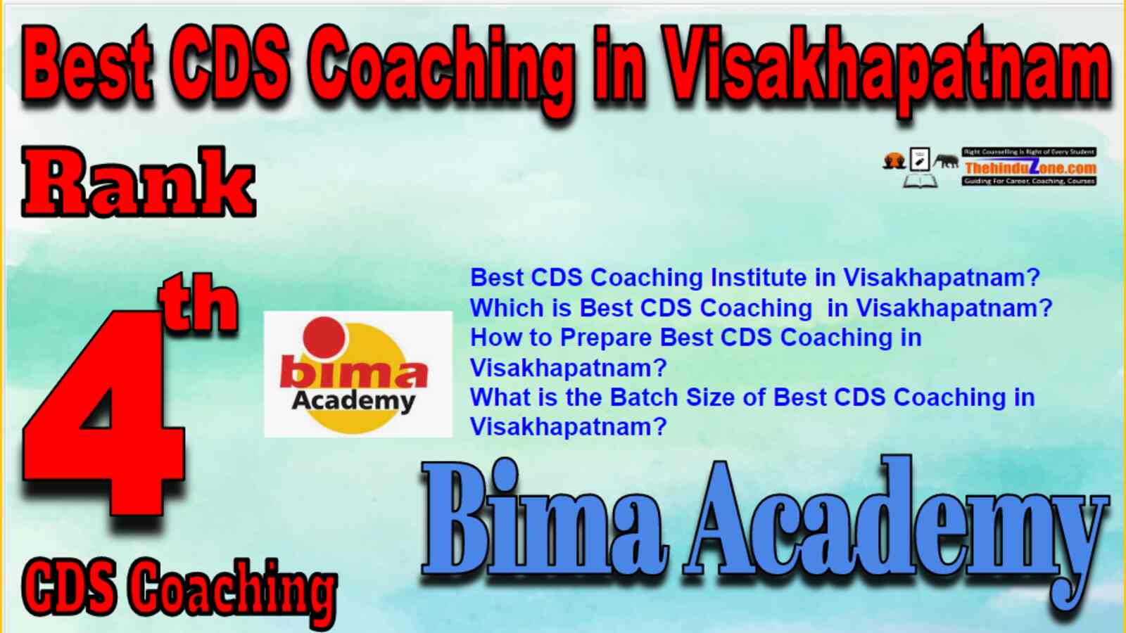 Rank 4 Best CDS Coaching in Visakhapatnam