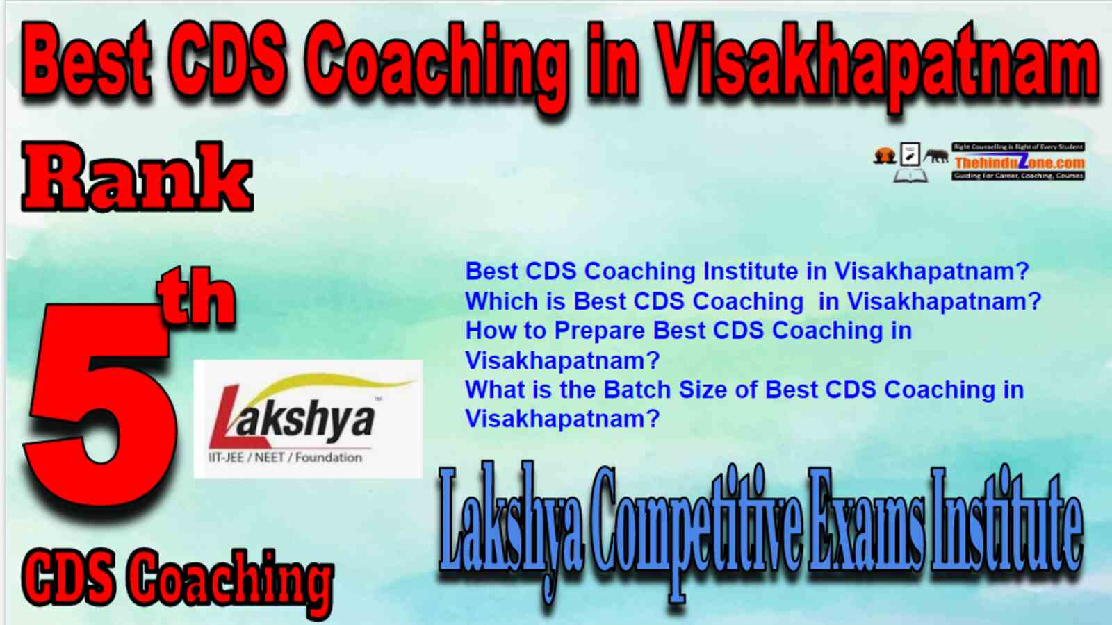 Rank 5 Best CDS Coaching in Visakhapatnam