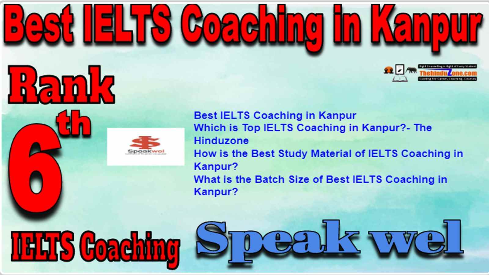 Rank 6 Best IELTS Coaching in Kanpur