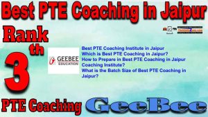 Rank3 Best PTE Coaching in Jaipur