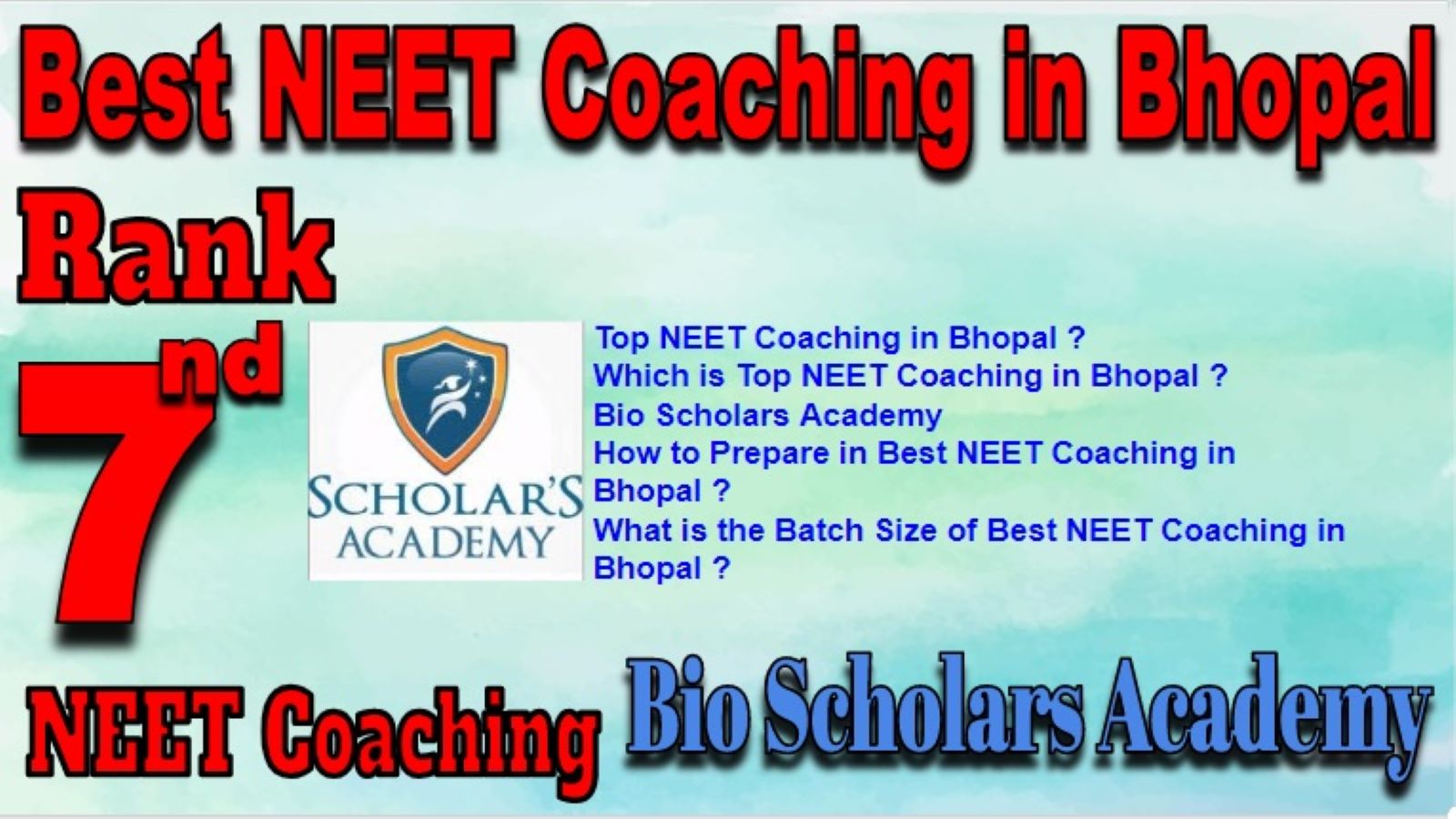 Best NEET Coaching Institute in Bhopal