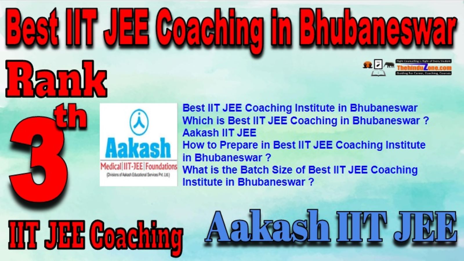 Best 10 IIT JEE Coaching In Bhubaneswar - TheHinduzone