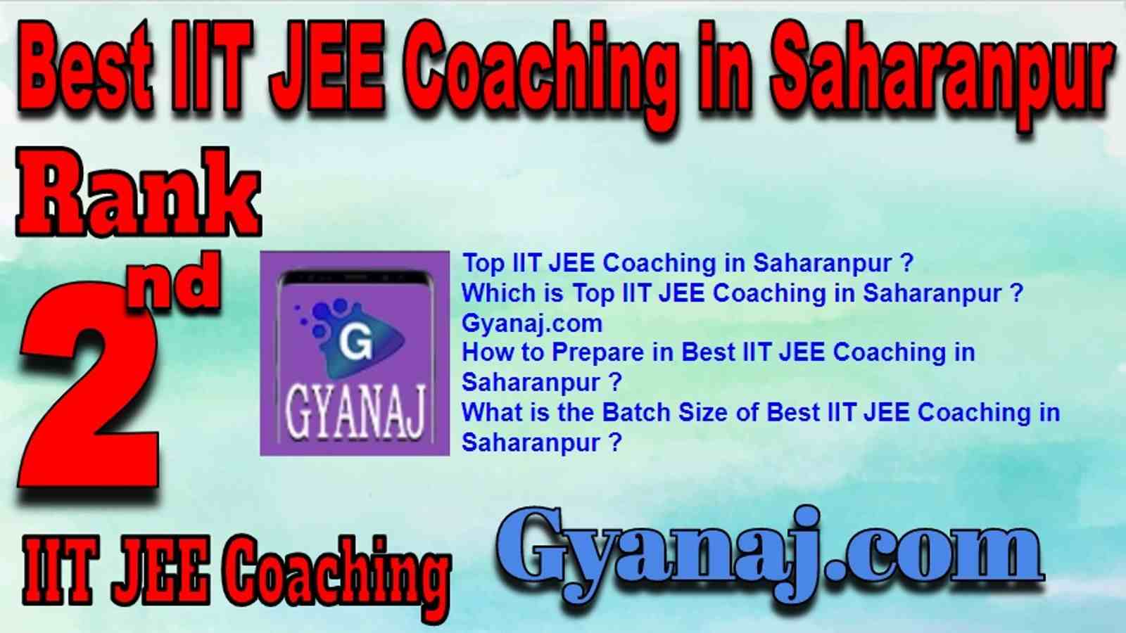 Best IIT JEE Coaching in Saharanpur