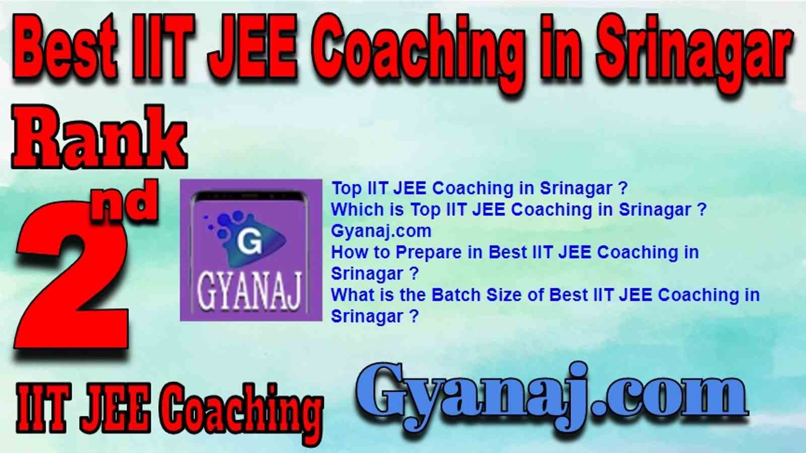 Best IIT JEE Coaching in Srinagar