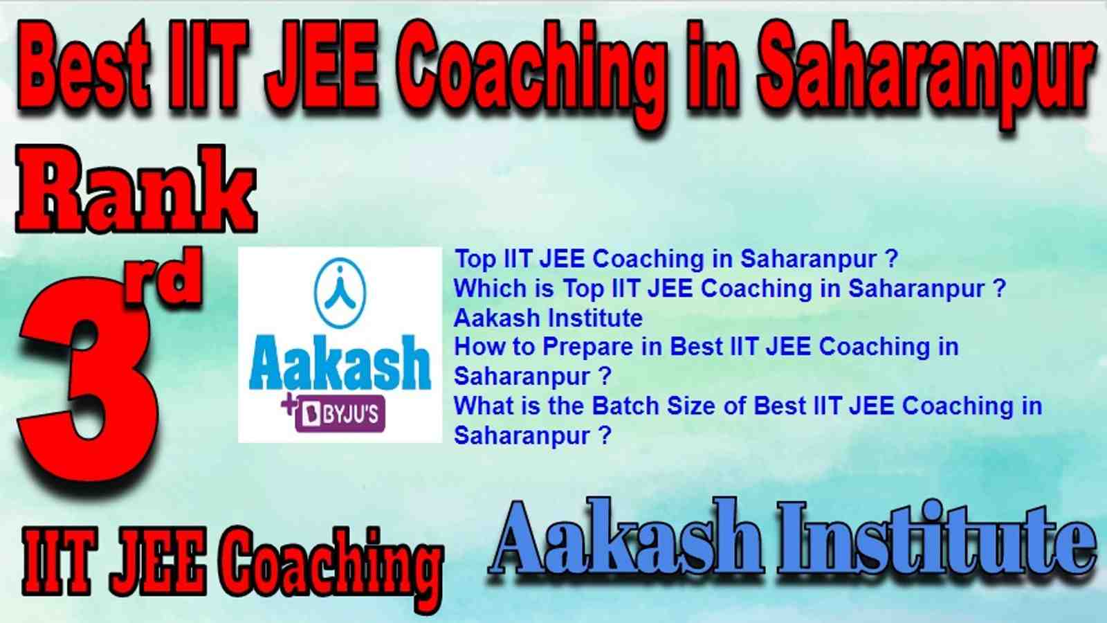 Best IIT JEE Coaching in Saharanpur