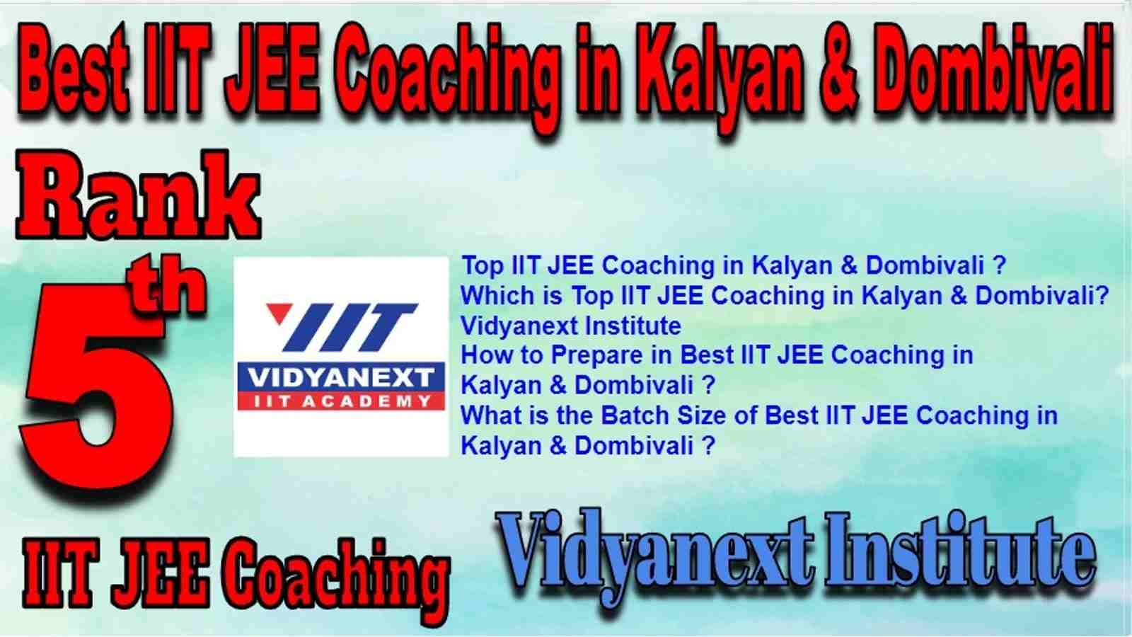 Best IIT JEE Coaching in Kalyan & Dombivali